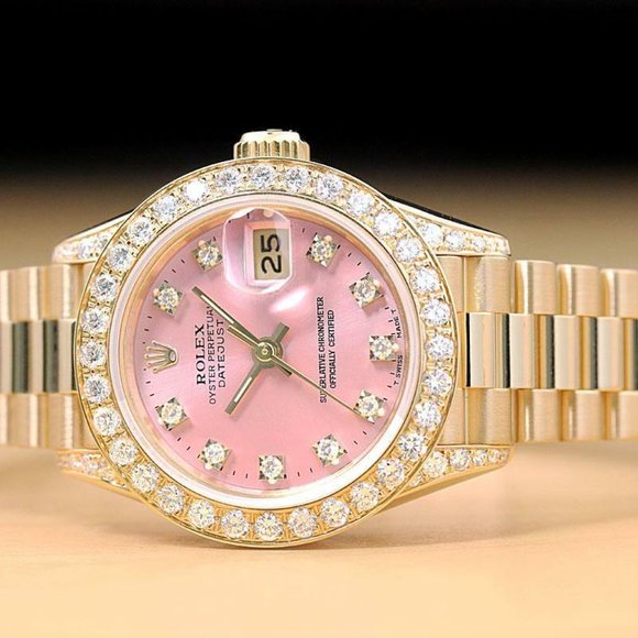 Rolex President 18k Datejust Ladies Watch w/ factory box and hang tag!!! main image 8